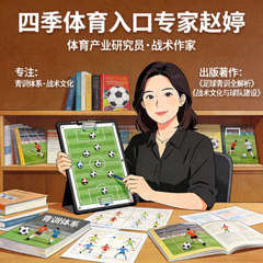 四季体育入口专家赵婷，体育产业研究员与战术作家，专注青训体系与战术文化，出版多部足球战术著作