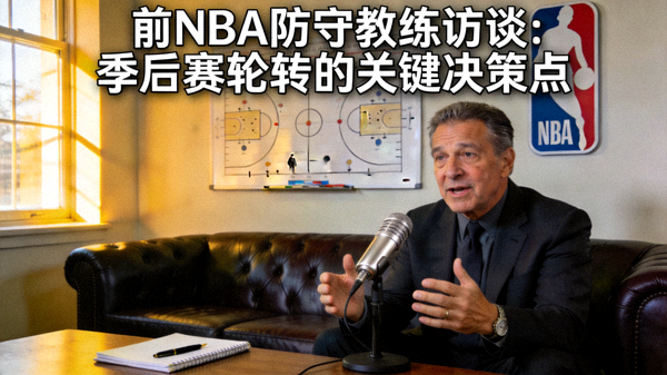 前NBA防守教练访谈：季后赛轮转的关键决策点 配图 教练访谈场景